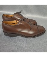 Allen Edmonds Byron Cap Toe Brown Leather Oxford Dress Shoes Men&#39;s Size ... - $116.07 CAD