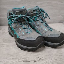 Clorts Hiking Shoes Women’s Suede Leather Waterproof Gray Teal 7.5 Barel... - £23.54 GBP