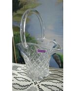 &quot;Waterford&quot;Crystal Basket Diamond Cut 9 3/4&quot; New No Box [aC] - $1,349.69 MXN