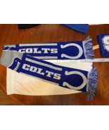 Indianapolis Colts NFL Winter Scarf, Unisex One Size Blue &amp; White 6&quot;x60&quot; - $111.43 MXN