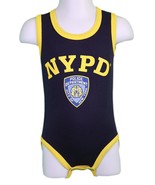 NYPD Baby Infant Screen Printed Tank Bodysuit Navy Toddler T-shirt Polic... - £13.38 GBP