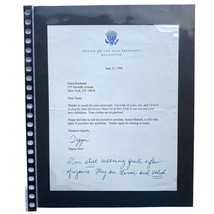 Bill Clinton &amp; Al Gore Era - Signed White House Note W Tipper Gore Signature - £77.87 GBP