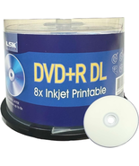 DVD+R DL Double Layer 8X 8.5GB 240Min Video, White Inkjet Printable, by ... - $86.44 CAD