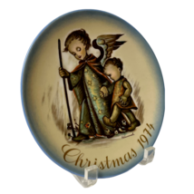Hummel Christmas Collector Plate The Guardian Angel Vintage 1974 Very Nice - £7.54 GBP