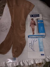Jobst Women XL Opaque Natural Thigh High Stockings 15-20 mmhg CT - £25.70 GBP