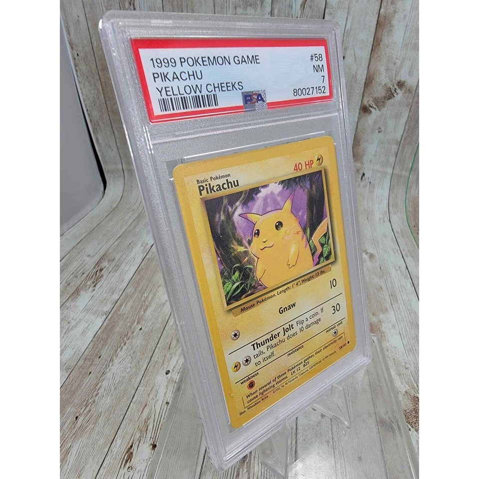 Pokémon Pikachu (Yellow Cheeks) - Base Set 58/102 PSA 7- Near Mint 1999 Item image 3