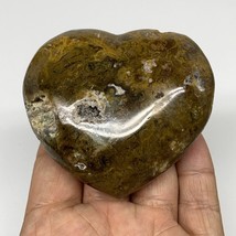 192.8g, 2.6&quot;x2.9&quot;x1.2&quot; Ocean Jasper Heart Polished Healing Crystal, B2808 - £9.71 GBP