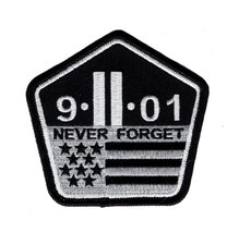 9 11 Never Forget Memorial 911 Twin Towers Iron ON SEW ON Patch - £7.01 GBP