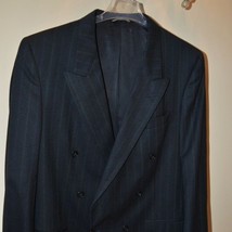 Christian Dior Black Pinstriped Suit Jacket 43L - £65.12 GBP