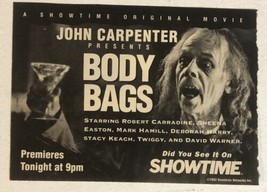 John Carpenter’s Body Bags TV guide Vintage Print Ad Mark Hamill Stacy Keac Tpa5 - $5.93