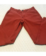 J. Crew Women&#39;s Pants Size 30 x 30 Rust Color Style #38648 100% Cotton - £21.50 GBP