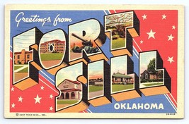 Postcard Greetings From Fort Sill Oklahoma Teich Large Letter - £5.68 GBP