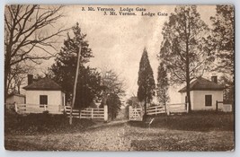 Postcard VA Virginia Mount Vernon Lodge Gate George Washington&#39;s Home Early 1900 - $7.92