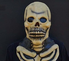 X-Merry Scary Creepy Halloween Clown Latex Costume Mask - Skull Skeleton mask - £16.95 GBP