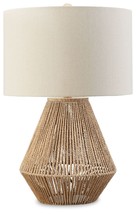 Clayman Natural / Brown - Paper Table Lamp - $82.99