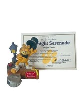 Garfield Danbury Mint Figurine Sculpture Jim Davis Vtg Gift Midnight Serenade - £31.54 GBP