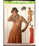 1970s Size M Bust 34 36 Jiffy Stretch Knits Cowl Dress Simplicity 7750 P... - £5.57 GBP