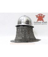 Steel Helmet for SCA Varangian Helmet Armour Helmet For SCA Combat Legal Armor - £275.41 GBP - £417.05 GBP