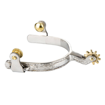 TABELO Engraved Roping Spur Silver Womens - £68.09 GBP