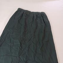 JH Collectibles Skirt Women’s Green Wool Blend Lined Slit Skirt Size SM 14 image 12