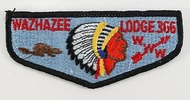 Vintage Black Border Wazhazee 366 WWW OA Order Arrow Boy Scout BSA Pocket Patch - £9.33 GBP