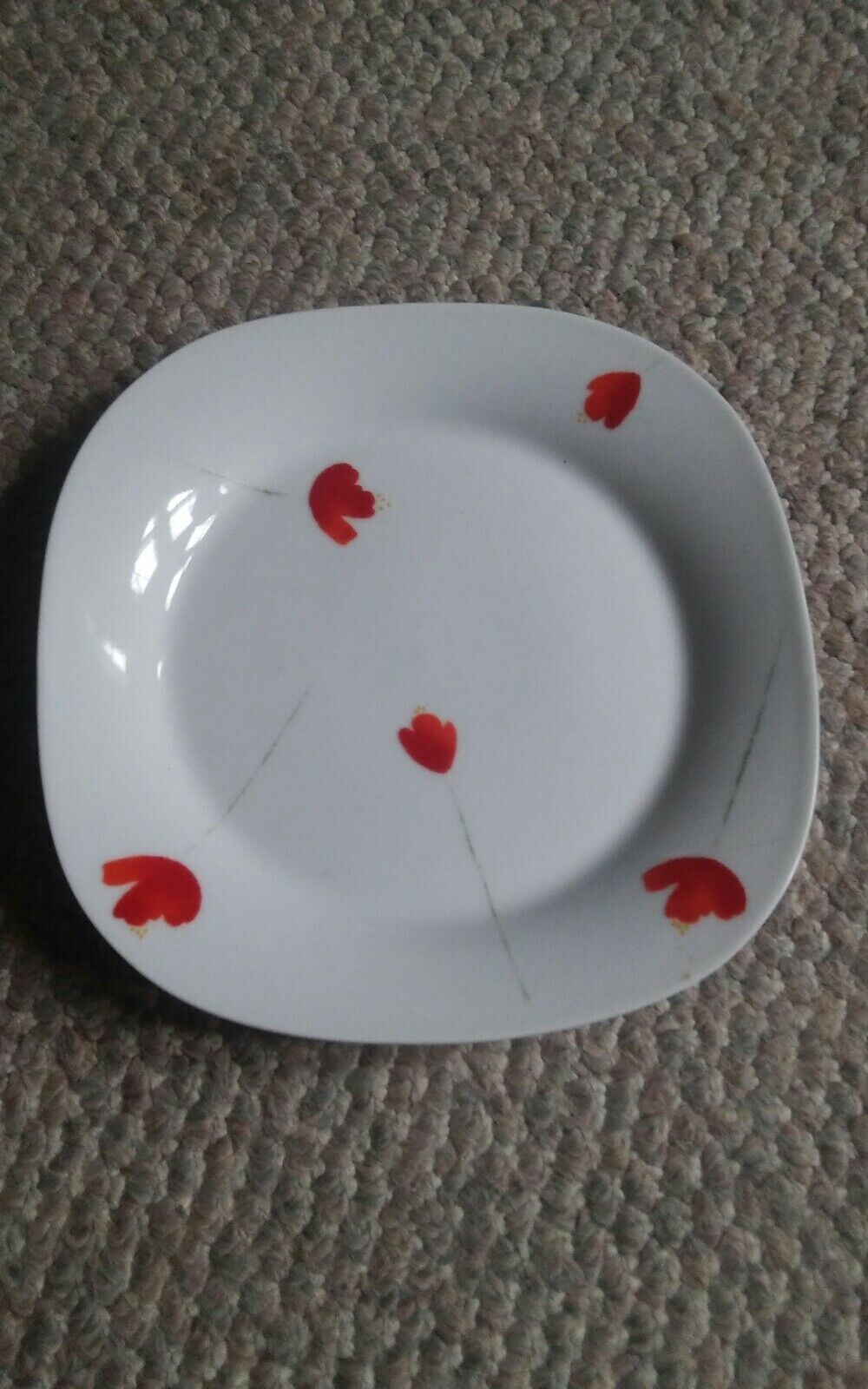 Home 7.5 Inch Floral Sandwich Poppies Plate - $6.99