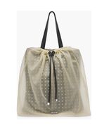 Alexander Mcqueen Women Nebula Crystal Mesh Sheer Tulle Tote, Black, NWT - $2,252.57 CAD