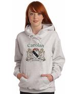 Carolan Irish Coat of Arms Ash Hooded Sweat shirt - $656.87 MXN+