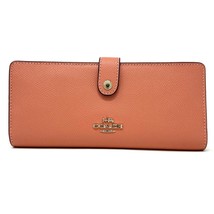 Coach Slim Wallet in Light Coral Leather CH410 New With Tags - £89.46 GBP