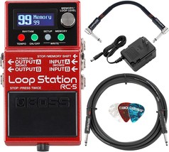 Boss Rc-5 Loop Station Bundle With Picks, Roland 10&#39; Instrument Cable, And - £228.66 GBP
