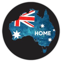 HOME Map AUSTRALIA : Gift Coaster Australian Aussie Flag Expat Country Souvenir - £3.97 GBP