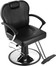 Barber Chair With Adjustable Headrest By Eastmagic: Hydraulic Reclining,... - £206.63 GBP