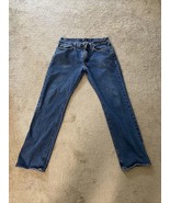 Gap Men’s Blue Jeans 36 X 34 Broken Zipper Worn - $168.06 MXN