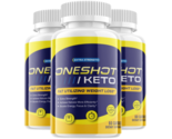 3-Pack One Shot Keto Pills, Oneshot Keto All Natural Dietary Supplement ... - $56.99