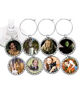 The Wizard of Oz decor party wine glass cup charms markers 8 party favors - €9,26 EUR