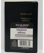AT-A-GLANCE Telephone &amp; Address Book, 400+ Entries,  Designer, Black (RM... - $292.42 MXN