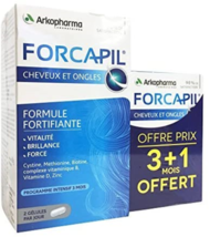 Arkopharma Forcapil Hair + Nails 4x 60 Tablets = 240 Capsules 4 Months I... - £35.60 GBP