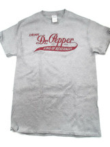 Dr Pepper Gray Tee T-shirt Size Large King of Beverages - $9.41