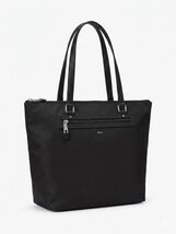 Ralph Lauren Women’s Quilted Black Leather Trimmed Tote Shoulder Bag 15×... - $46.33