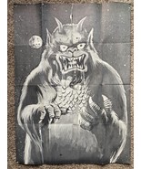 VTG Black &amp; White Moon Monster Poster - 27&quot; x 37&quot; - Ordered from Comic B... - £152.15 GBP