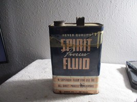 Vintage Empty Spirit Process Fluid Tin can one gallon rare - $34.64