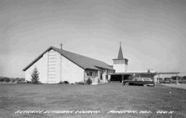 Bethany Lutheran Church Mauston Wisconsin 1950s Real Photo RPPC postcard - $8.86