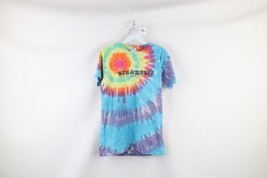 Vintage Mens Small Distressed Spell Out Ben &amp; Jerry&#39;s Ice Cream Tie Dye T-Shirt - £55.15 GBP