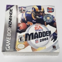 Madden NFL 2003 GBA (Nintendo Game Boy Advance, 2002) Brand New Factory Sealed - £145.66 GBP