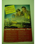 1946 LIONEL LIBERTY MAGAZINE INSERT  1975 LIONEL REPRODUCTION - $40.68 CAD