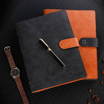 A5/B5 PU Leather Cover Journals Business Notebook Lined Paper Writing Di... - £21.63 GBP+