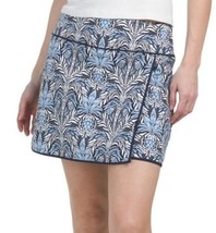 NWT TOMMY BAHAMA STAMPED PALM Navy Light Blue Golf Tennis Knit Skort M &amp; L - $49.99