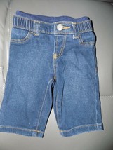 Janie &amp; Jack Signature Layette Dark Wash Blue Denim Jeans Size 0/3 Month... - £14.58 GBP