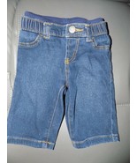 Janie &amp; Jack Signature Layette Dark Wash Blue Denim Jeans Size 0/3 Month... - $418.70 MXN