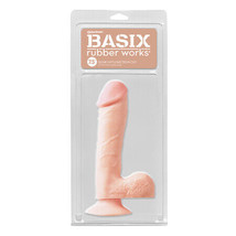 Pipedream Basix Rubber Works 7.5 in. Dong With Balls &amp; Suction Cup Beige - $39.99